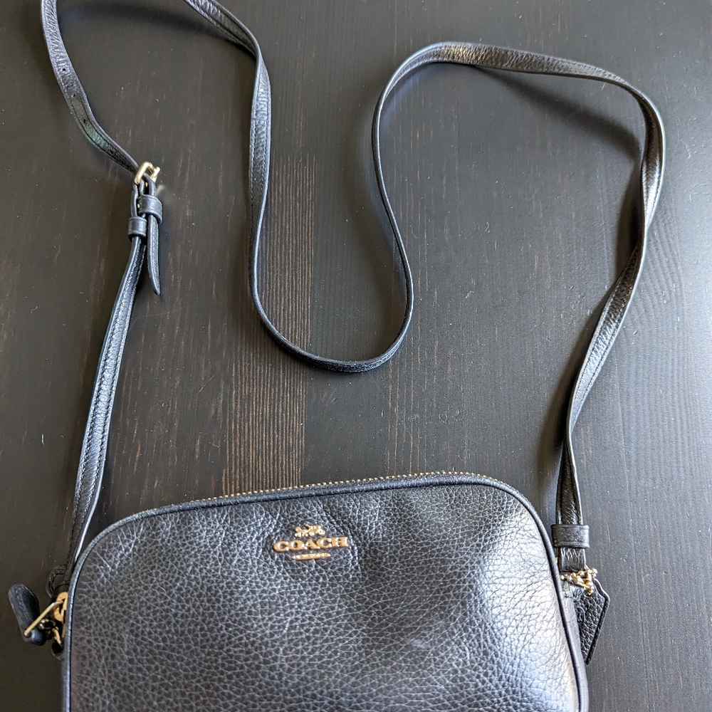 Coach Pebbled Leather Kira Crossbody Bag Gem